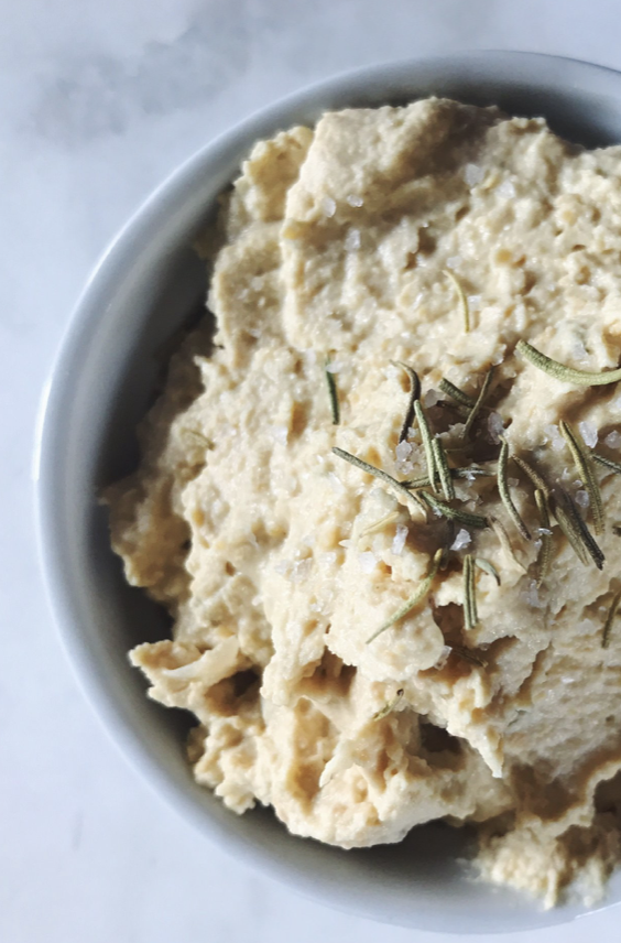 Recipe: Vegan Rosemary Sea Salt Hummus
