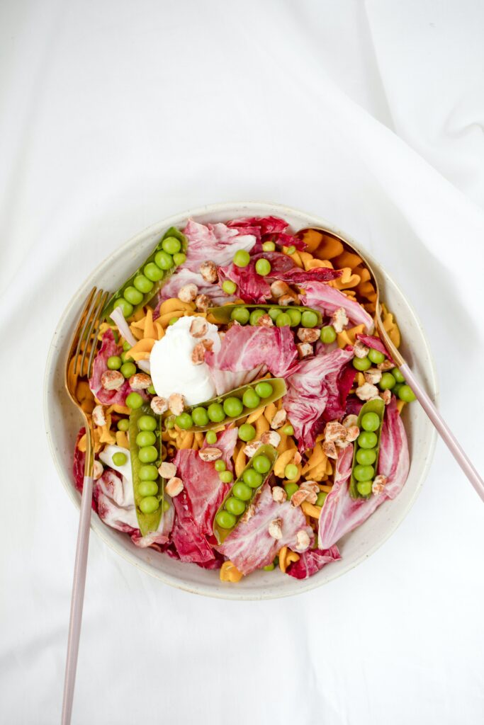pea-and-radicchio-salad_easy-spring-recipes-for-blood-sugar-balance